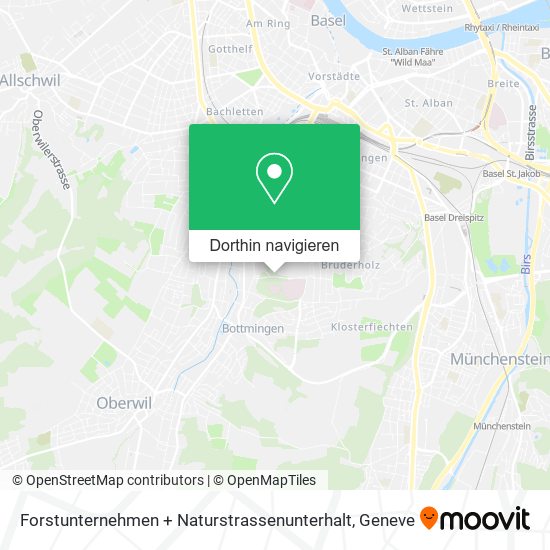 Forstunternehmen + Naturstrassenunterhalt Karte