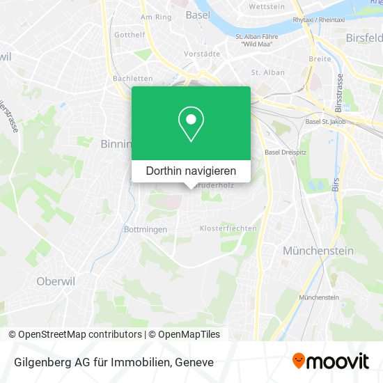 Gilgenberg AG für Immobilien Karte