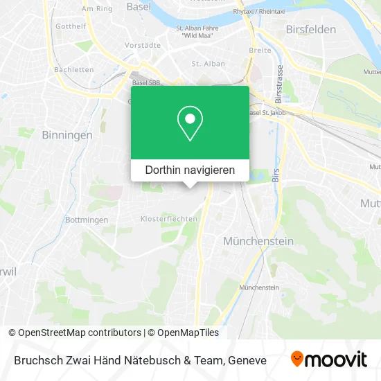 Bruchsch Zwai Händ Nätebusch & Team Karte