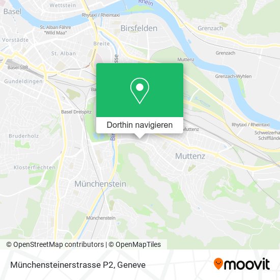 Münchensteinerstrasse P2 Karte