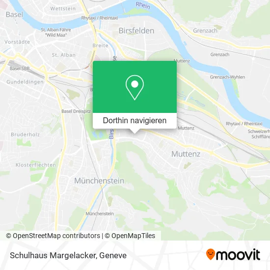Schulhaus Margelacker Karte