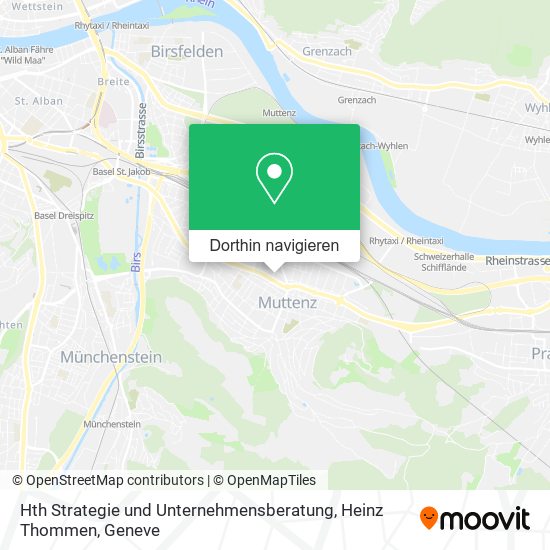 Hth Strategie und Unternehmensberatung, Heinz Thommen Karte