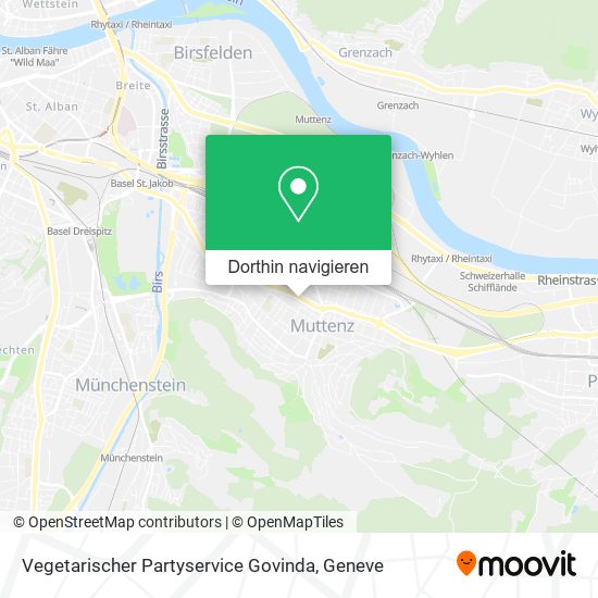 Vegetarischer Partyservice Govinda Karte