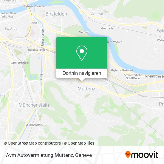 Avm Autovermietung Muttenz Karte