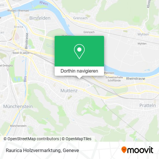 Raurica Holzvermarktung Karte