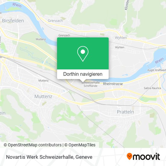 Novartis Werk Schweizerhalle Karte