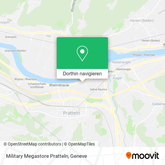 Military Megastore Pratteln Karte