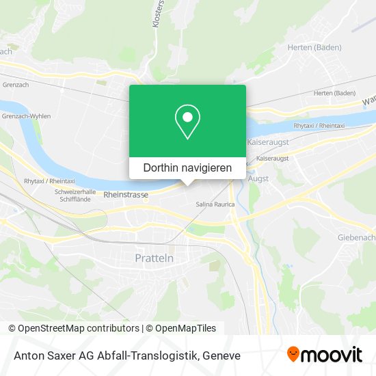 Anton Saxer AG Abfall-Translogistik Karte