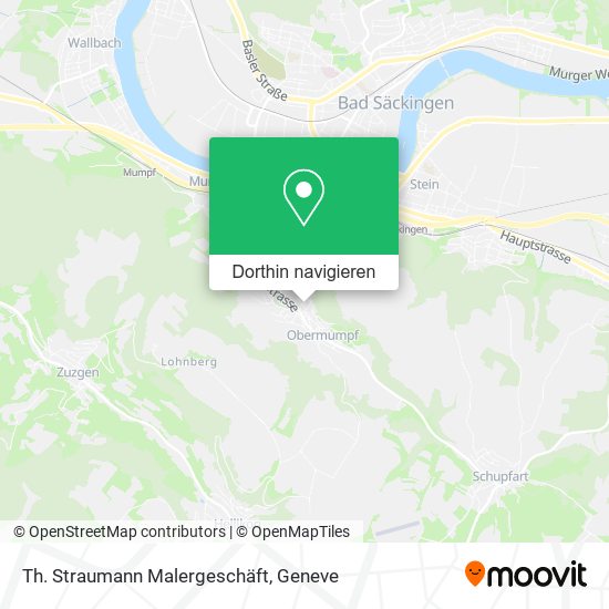 Th. Straumann Malergeschäft Karte