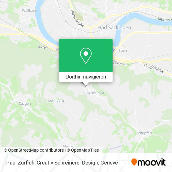 Paul Zurfluh, Creativ Schreinerei Design Karte