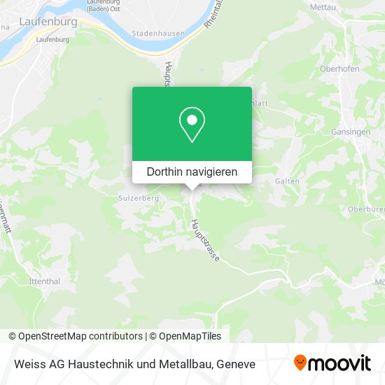 Weiss AG Haustechnik und Metallbau Karte