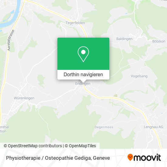 Physiotherapie / Osteopathie Gediga Karte