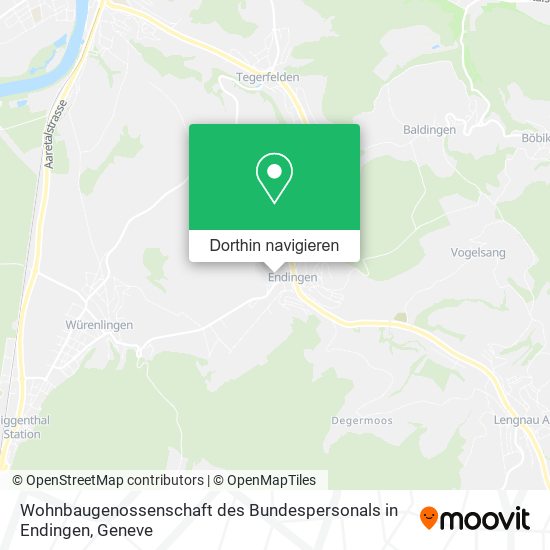 Wohnbaugenossenschaft des Bundespersonals in Endingen Karte