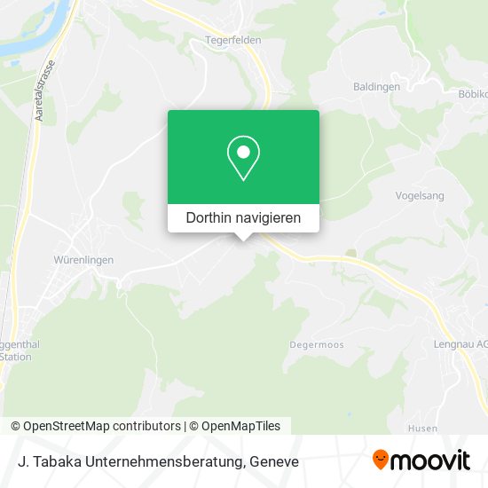 J. Tabaka Unternehmensberatung Karte