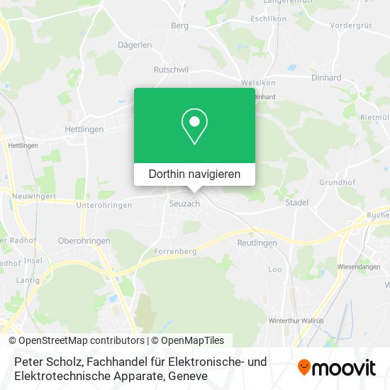 Peter Scholz, Fachhandel für Elektronische- und Elektrotechnische Apparate Karte