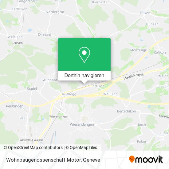 Wohnbaugenossenschaft Motor Karte