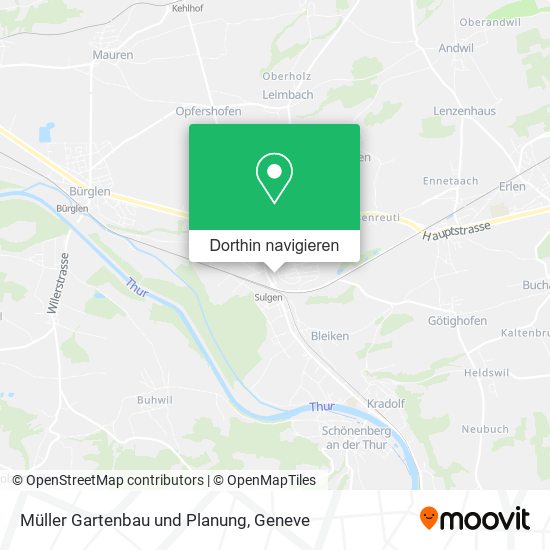 Müller Gartenbau und Planung Karte