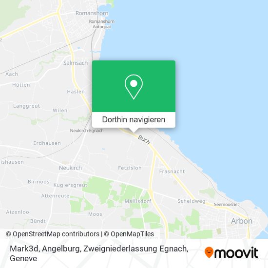 Mark3d, Angelburg, Zweigniederlassung Egnach Karte