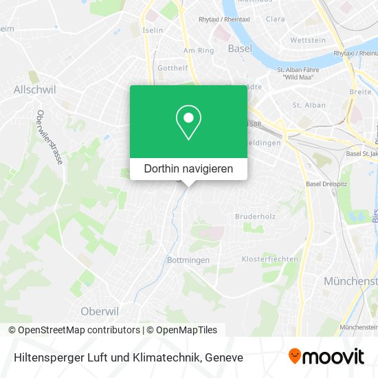 Hiltensperger Luft und Klimatechnik Karte