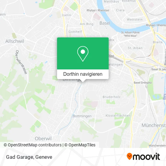 Gad Garage Karte