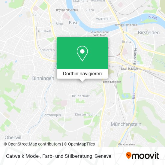 Catwalk Mode-, Farb- und Stilberatung Karte