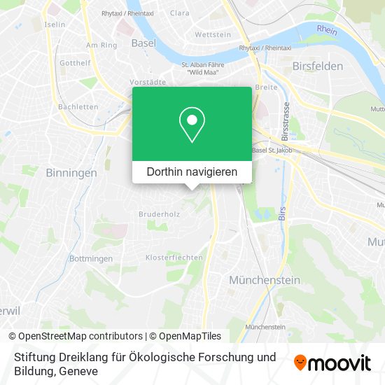 Stiftung Dreiklang für Ökologische Forschung und Bildung Karte