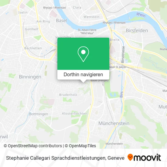 Stephanie Callegari Sprachdienstleistungen Karte