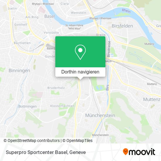 Superpro Sportcenter Basel Karte