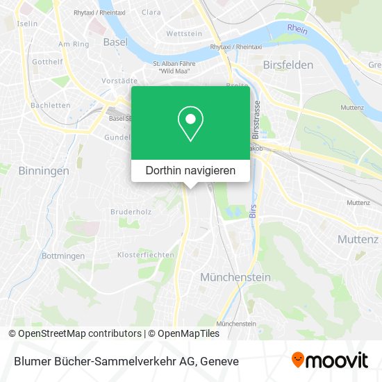 Blumer Bücher-Sammelverkehr AG Karte