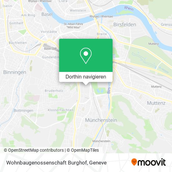Wohnbaugenossenschaft Burghof Karte