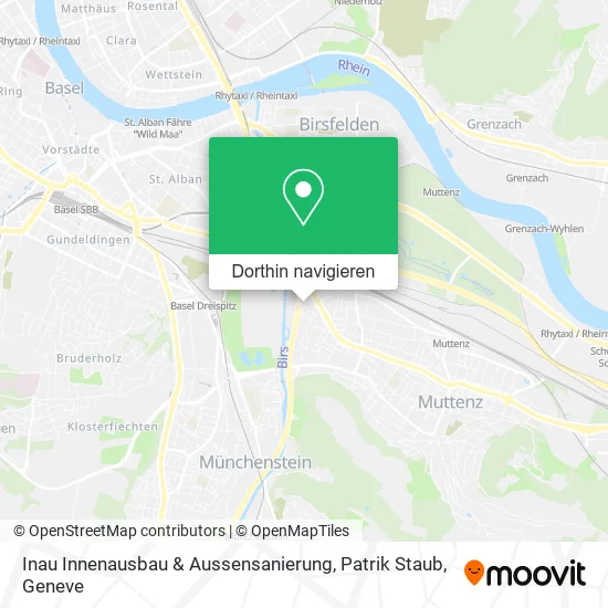 Inau Innenausbau & Aussensanierung, Patrik Staub Karte