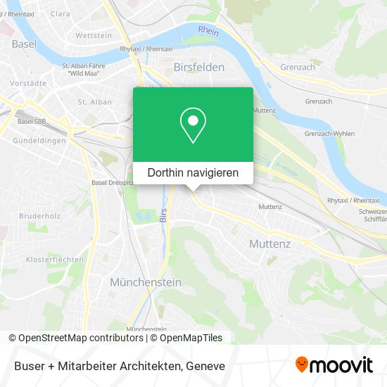 Buser + Mitarbeiter Architekten Karte