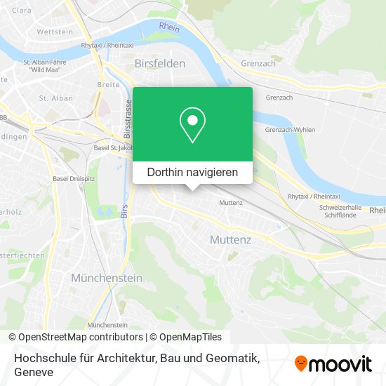Hochschule für Architektur, Bau und Geomatik Karte