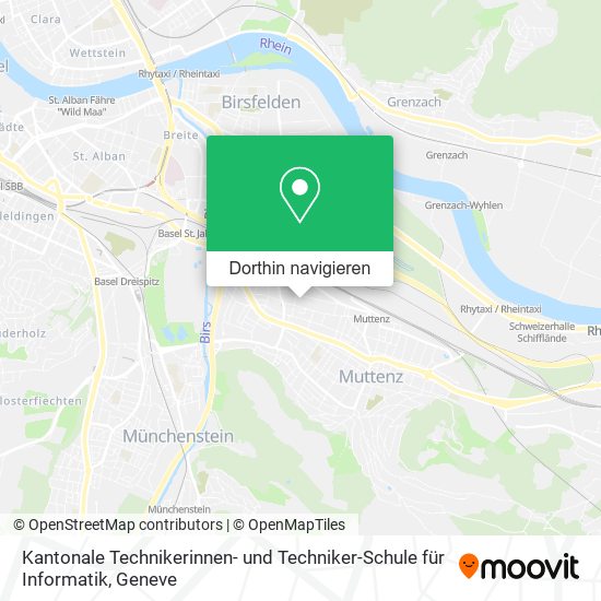 Kantonale Technikerinnen- und Techniker-Schule für Informatik Karte