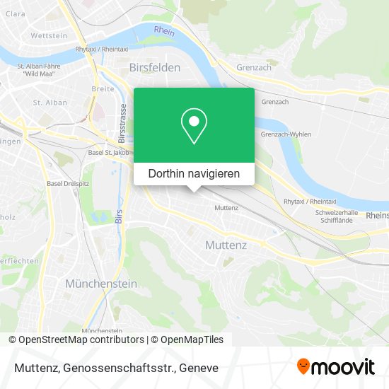 Muttenz, Genossenschaftsstr. Karte