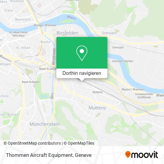 Thommen Aircraft Equipment Karte