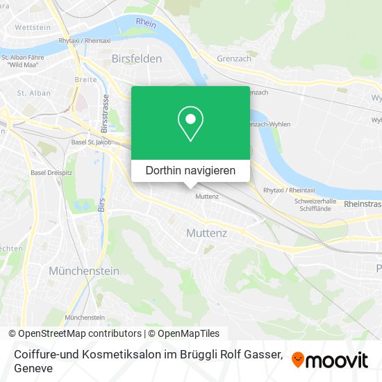 Coiffure-und Kosmetiksalon im Brüggli Rolf Gasser Karte