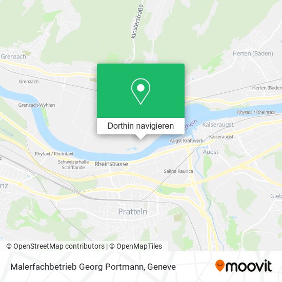 Malerfachbetrieb Georg Portmann Karte