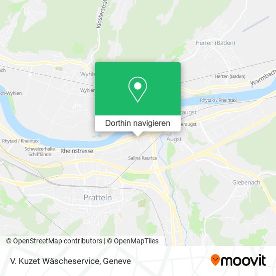 V. Kuzet Wäscheservice Karte