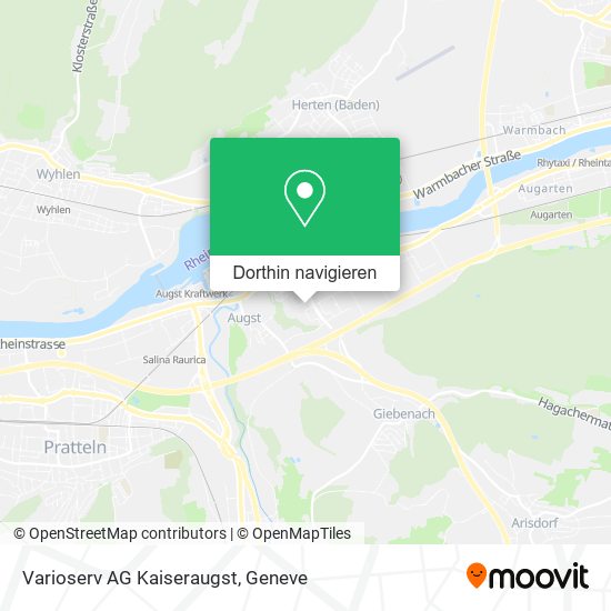Varioserv AG Kaiseraugst Karte