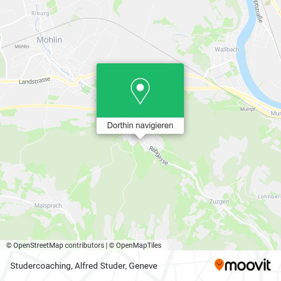 Studercoaching, Alfred Studer Karte