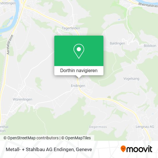 Metall- + Stahlbau AG Endingen Karte