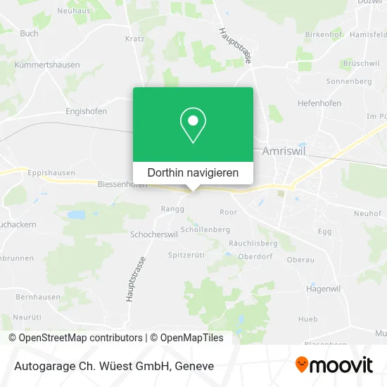 Autogarage Ch. Wüest GmbH Karte