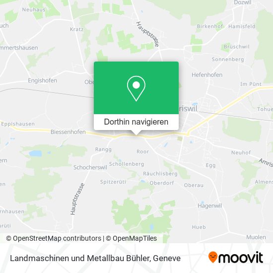 Landmaschinen und Metallbau Bühler Karte