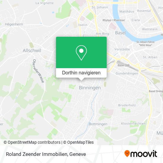 Roland Zeender Immobilien Karte