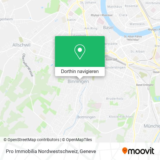 Pro Immobilia Nordwestschweiz Karte