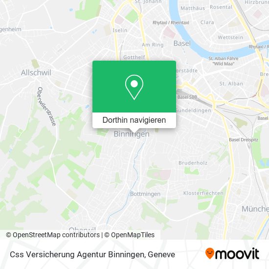 Css Versicherung Agentur Binningen Karte