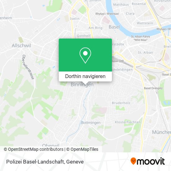 Polizei Basel-Landschaft Karte