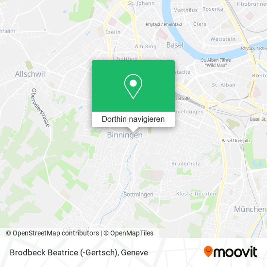 Brodbeck Beatrice (-Gertsch) Karte