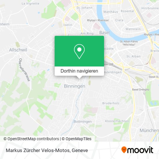 Markus Zürcher Velos-Motos Karte